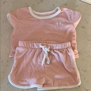 Pink Terry Cloth Toddler outfit